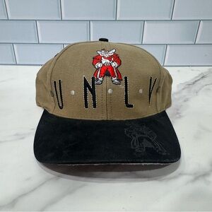 Vintage 90s NCAA UNLV Runnin’ Rebels Rare Logo Adjustable Strap Back Hat Adult